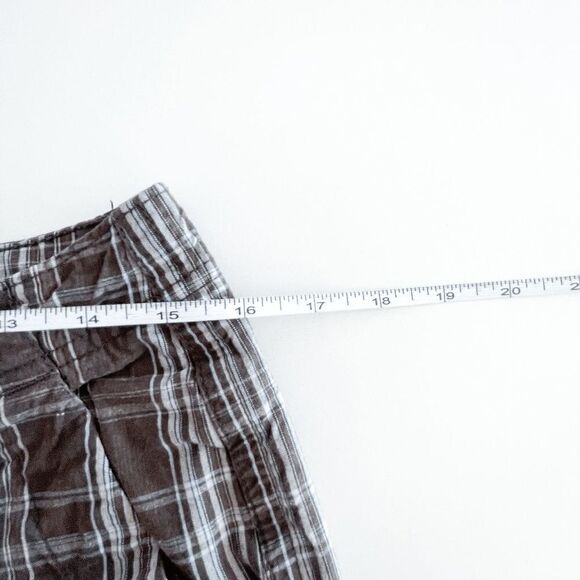 LEE Dungarees Mens Casual Flat Front Shorts Plaid Brown Size 32 - Picture 5 of 9